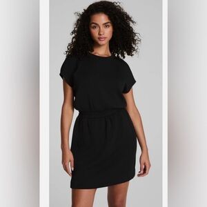 SPANX Air Essentials Black Short Sleeve Dress- NEW